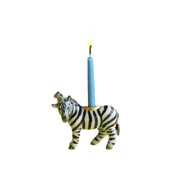 zebra birthday cake topper