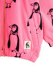 mini rodini penquin fleece jacket pink