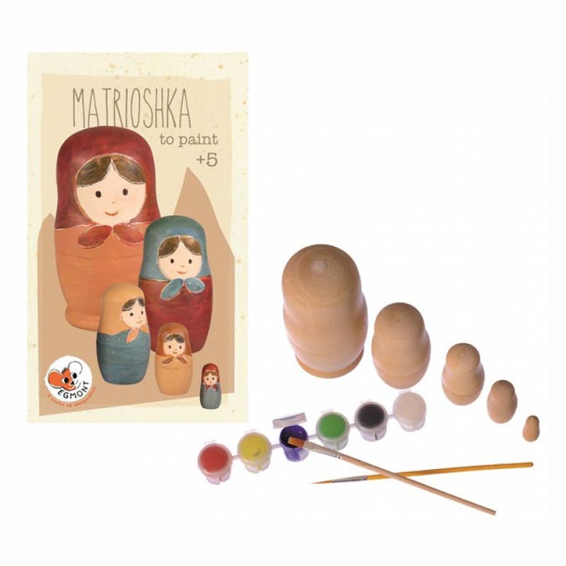 egmonth paint your own wooden matrioshka