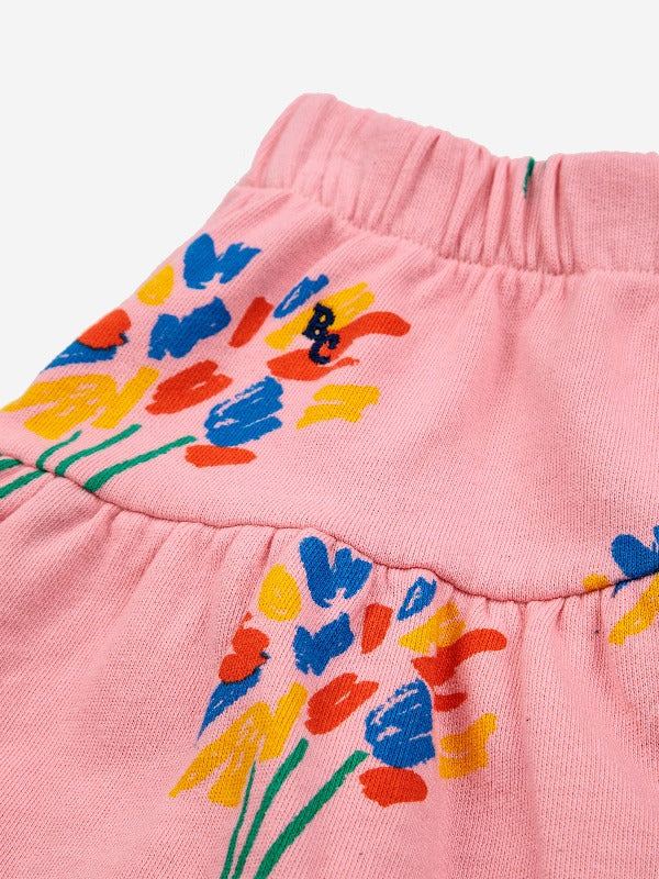 Bobo Choses floral-embroidered shorts - Yellow