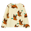 mini rodini ducks aop long sleeve t-shirt yellow