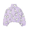 maison mangostan rabbit zipper sweatshirt lilac