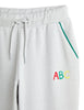 mini rodini ABC emb sweatpants grey