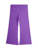 mini rodini polka dot flared trousers purple