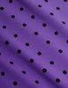 mini rodini polka dot flared trousers purple