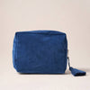 baby elephant velvet toiletries bag blue