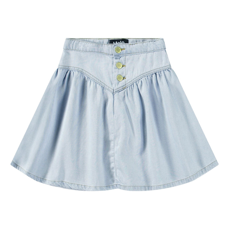 molo betsy denim skirt bleached drapy