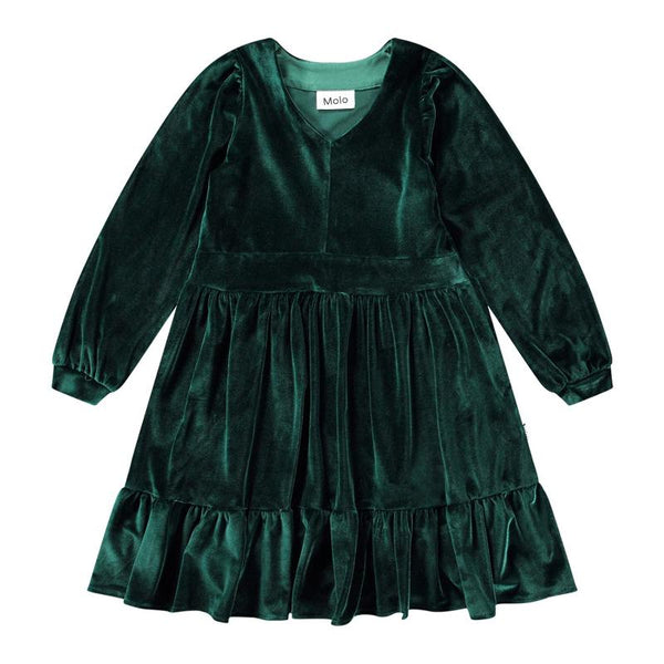 molo calanthe velvet dress adventurine