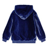 molo maureen velour hoodie vibrant blue