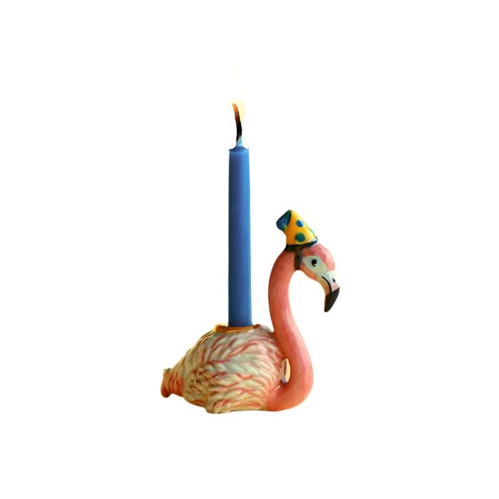 flamingo birthday cake topper