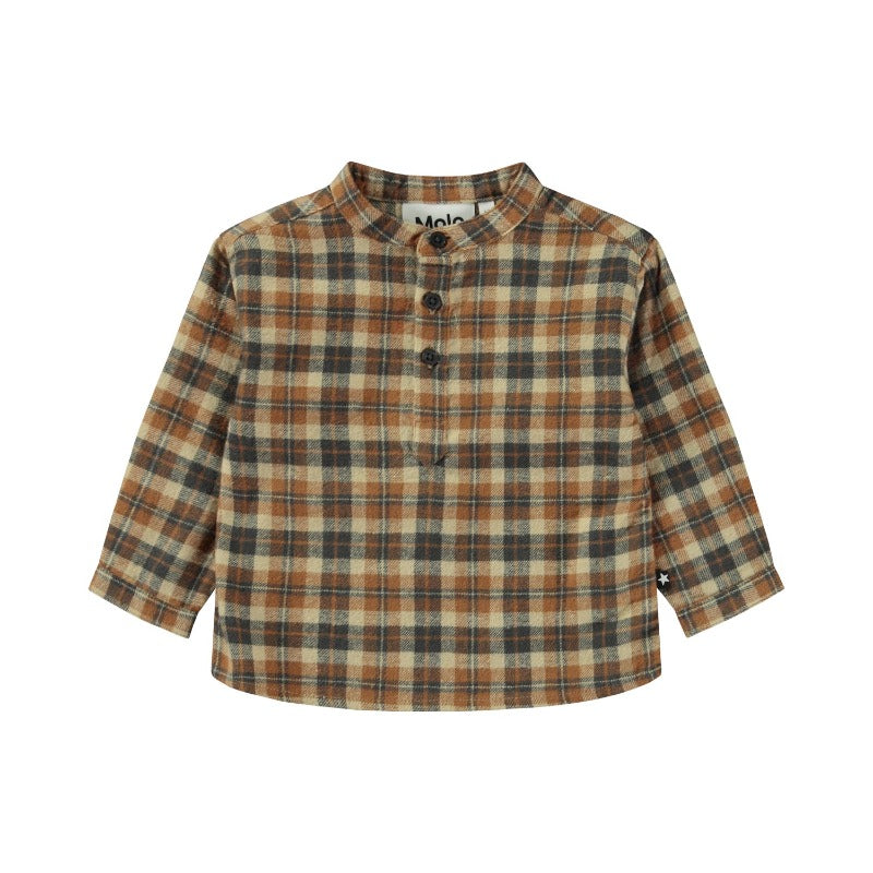 molo enoz baby long sleeve shirt ground check