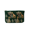 giraffe velvet pouch forest elizabeth scarlett