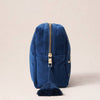 baby elephant velvet toiletries bag blue