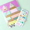 sticker scene greeting card dollhouse