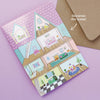 sticker scene greeting card dollhouse