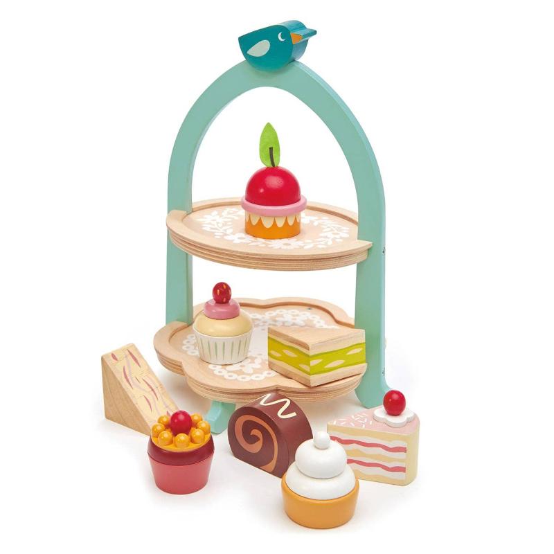 tender leaf toys birdie afternoon tea stand