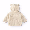 molo ummi sherpa baby jacket white