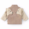 molo uli fleece baby jacket mocha