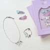 unicorn hair & jewelery set