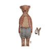 coral & tusk bear pocket doll