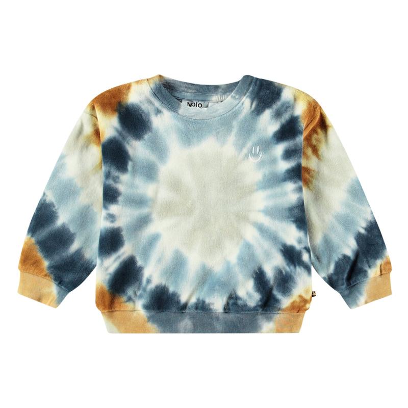 molo dear baby sweatshirt tie dye circle