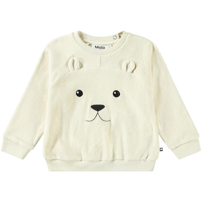 molo deary baby sweatshirt off-white