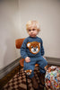 molo disc baby sweatshirt teddy friend blue