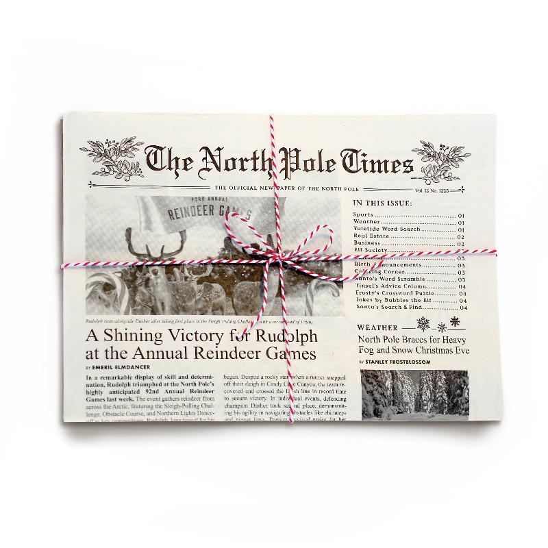 inkling paperie north pole times newspaper