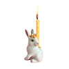 royal white rabbit cake topper