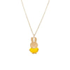 titlee x miffy rabbit necklace yellow