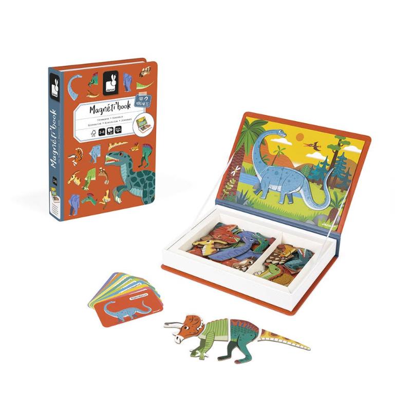 janod magentic book dinosaurs