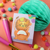 pop-up lion birthday card