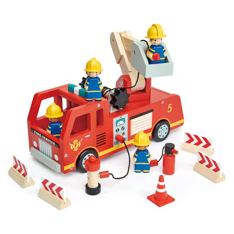 tender leaf toys fire engine