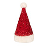 sequin velvet santa hat