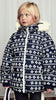 mini rodini flowers aop hooded puffer jacket