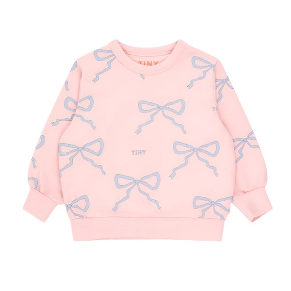 tinycottons bows sweatshirt peach