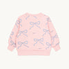 tinycottons bows sweatshirt peach