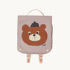 tinycottons bear toddler backpack taupe