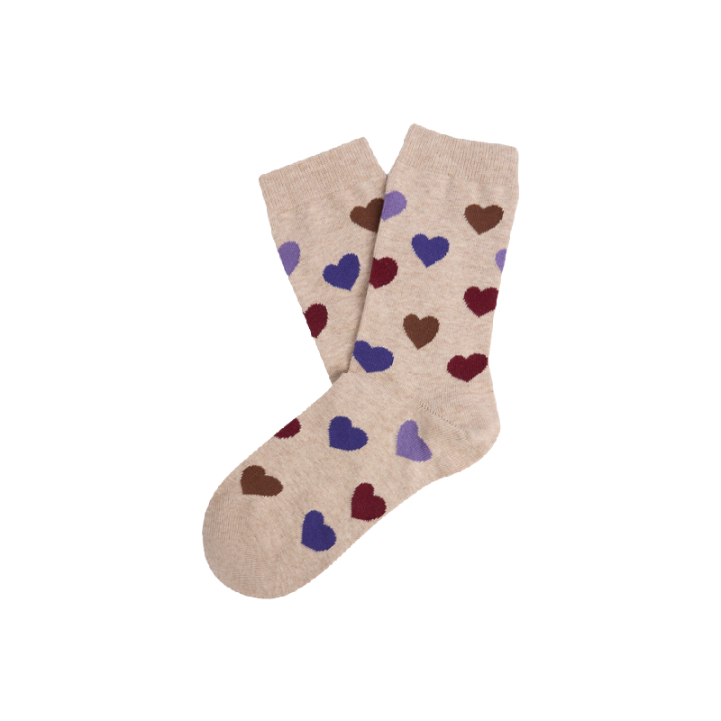 the new society heart socks sand