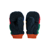 bobo choses color block sheepskin mittens multicolor