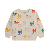 bobo choses wonder horse all over baby sweatshirt offwhite