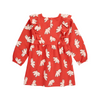 bobo choses freedom bird all over baby ruffle dress red