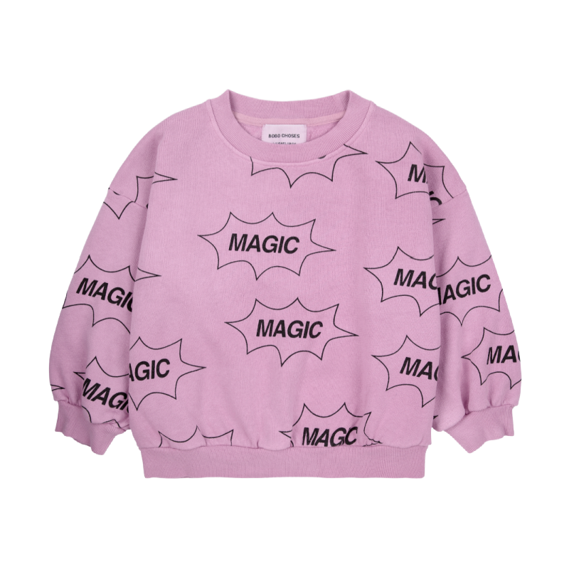 bobo choses it's magic all over sweatshirt pink