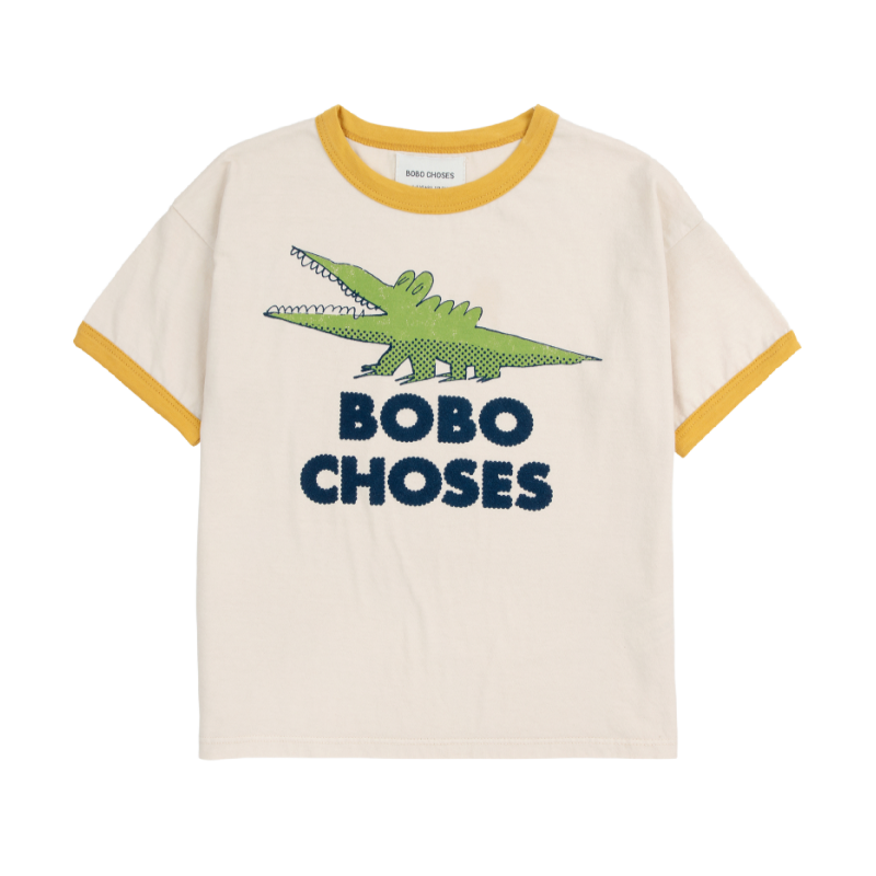 bobo choses talking crocodile t-shirt white