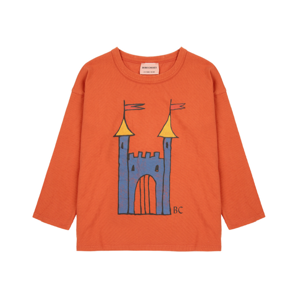 bobo choses faraway castle long sleeve t-shirt orange