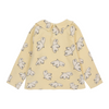 bobo choses freedom bird all over baby long sleeve collar t-shirt light yellow