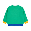 bobo choses hungry squirrel baby sweater green