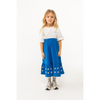 tinycottons daisies long skirt blue navy