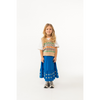 tinycottons daisies long skirt blue navy