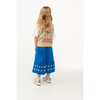 tinycottons daisies long skirt blue navy